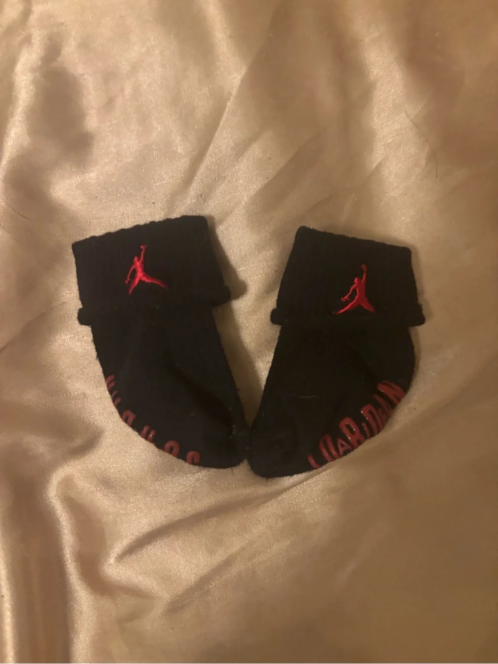 Jordan Infant Sock Trio in Red, Black, White